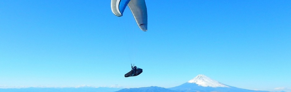Mount Fuji & paragliding